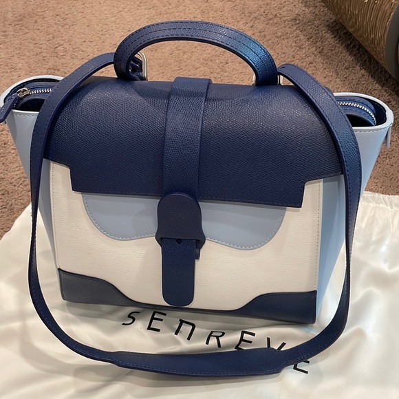 Brand new SENREVE midi maestra blue tote bag - Picture 1 of 10